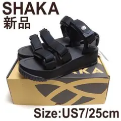 SHAKA Neo Bungy ネオバンジープラットホーム ブラック 25cm