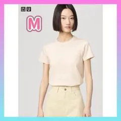 M クルーネックT ユニクロ Tシャツ ナチュラル 半袖 UNIQLO トップス