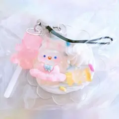 ハンドメイド　スイーツモチーフの携帯ストラップ