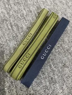 グッチ GUCCI リボン 3本セットnavy blue他　おまけ