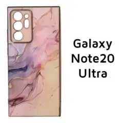 Galaxy Note20Ultra ピンク パープル メッキ風フレーム