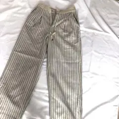 HUMAN WOMAN ワイドパンツ　レディース　Mサイズ　ストライプ