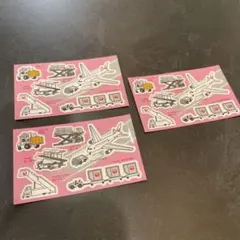 JAL 航空機と地上支援車両 ステッカーセット