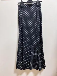 SNIDEL ドットジャガードナロースカート