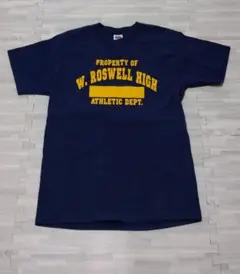 ロズウェル HIGH SCHOOL Tシャツ ネイビー