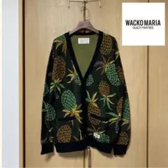 【レア·極美品】WACKO MARIA パイナップル柄ジャガード カーディガン