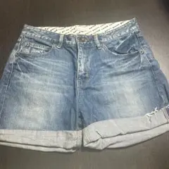 美品　アースミュージックエコロジー デニム ショートパンツ Ｌサイズ