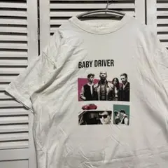 ムービー Tシャツ 古着 白 ベイビードライバー 映画 洋画