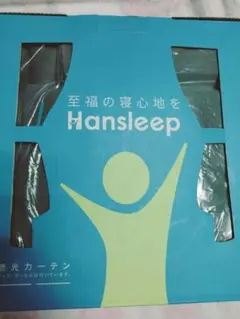 Hansleep カーテン 1級遮光 2枚組 グレー 幅100cm丈120cm