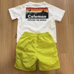 【美品】Coleman カジュアルセット Tシャツ&短パン　キッズ　100cm