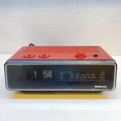 National パタパタ時計 ラジオ 昭和レトロ RC-6035