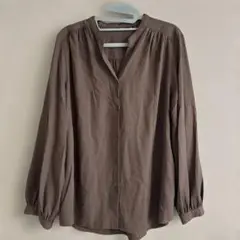 UNIQLO ブラウン 長袖シャツ XL