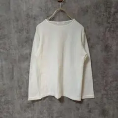【美品】SCHANPERI 長袖カットソー トップス アクリル100 Lサイズ