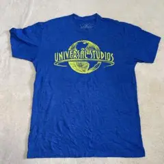 ロゴ Tシャツ 古着 青 ユニバーサル スタジオ パーク