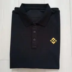 BINANCE ブラック ポロシャツ サイズM