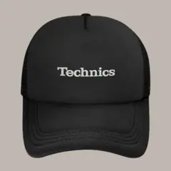 メッシュキャップ　ブラック　Technics
