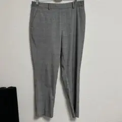 ユニクロ UNIQLO レディースグレー チェック柄 スラックス