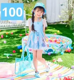 【新品】しまむら　リトシー　アナと雪の女王　エルサ　水着　100