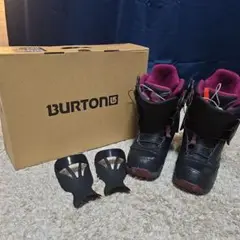 美品 BURTON スノーボードブーツ 女性用 #ブラック#ピンク 早期購入】BURTON バートン スノーボード ブーツ レディース