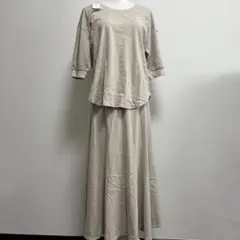 Rewde セットアップ　ロングスカート　ベージュ