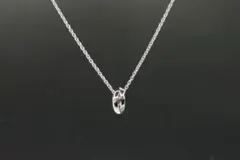 新品　未使用　ライオンハート　ツインリング　ネックレス　ツイスト　ジルコニア