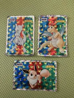 ポケモンカード　シール　トップサン　イーブイ ミュウツー　カイリュウ