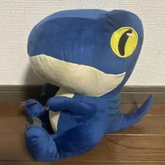 USJ ユニバ　限定　ぬいぐるみ　ヴェロキラプトル　ブルー