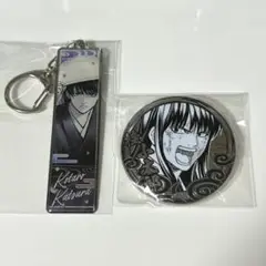 銀魂　桂小太郎　銀魂展　メタルキーホルダー　シルバーソウル　缶バッジ