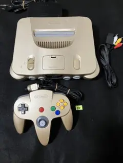 ニンテンドー64 動作良好　ゴールド　本体セット