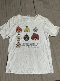 アングリーバード　ホワイト　Tシャツ