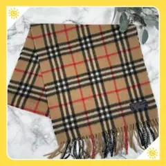 ⭐️美品⭐️バーバリー カシミヤ マフラー ベージュ ⭐️A-0379