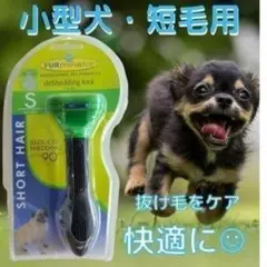トリミングブラシ☆小型犬・短毛用 グルーミング、ファーミネーター!