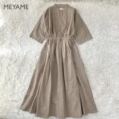 期間限定お値下げ　2024.MEYAME COTTONDRESS　ベージュ 期間限定お値下げ2024.MEYAME COTTONDRESSベージュ