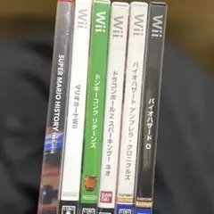 Wiiソフト5本まとめ(バイオ、ドラゴンボール、マリオカート、ドンキーコング)