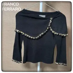 FRANCO FERRARO MIRANO オフショルダー ラメ ニット 2