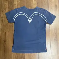 y2k 90s Levi's シングルステッチ星プリントネイビー半袖Tシャツ　M