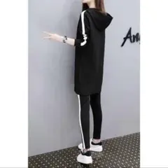 ブラック ジャージ上下セット XXL