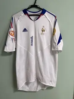 ジダン　フランス　ユニフォーム 海外サイズL adidas 古着　サッカー