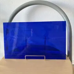 ステンドグラス　ガラス板　端材　材料　リーミー　マーブル　ブルー