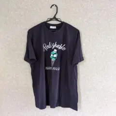 ユニセックス　アイスクリームのイラスト半袖Tシャツ　綿100％　Lサイズ