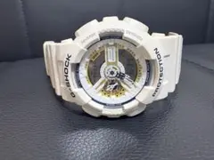 【動作良好】CASIO カシオ G-SHOCK GA-110LD ホワイト腕時計