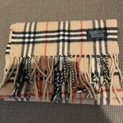 美品 バーバリーマフラー カシミア100%
