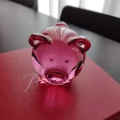バカラ baccarat ピンク 子ブタ 置物 ミニマルズ コレクション ピッグ