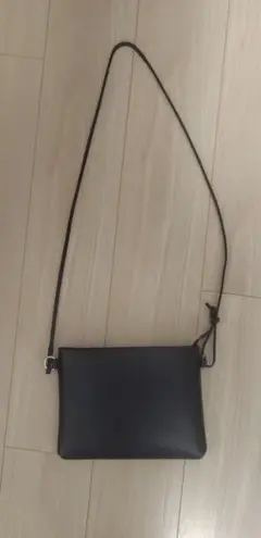 SHIPS スマート レザーサコッシュ ブラック メンズ
