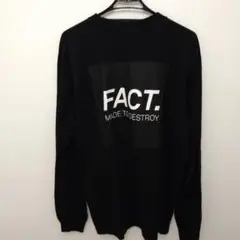 FACT. MADE TO DESTROY L ブラック長袖Tシャツ　USA製