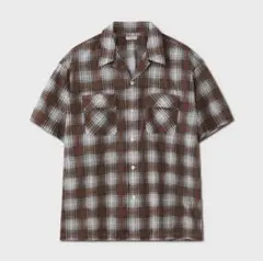 PRINT OMBRE OPEN CALLAR SS SHIRT 25ss