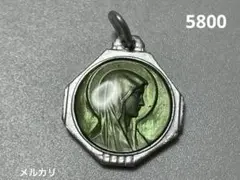 5800 メダイ　1個　フランス　アンティーク　ヴィンテージ　マリア　メタル