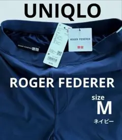 新品ユニクロ　FEDERER ウルトラストレッチアクティブショーツ M ネイビー