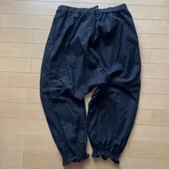AFFINITE リネンコットン裾フリルイージーパンツ