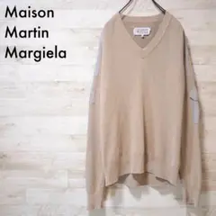 Martin Margiela マルジェラsilk混 ニット ポンチョ型 カーキ Martin Margiela マルジェラsilk混 ニット ポンチョ型 カーキ